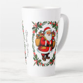 Schattigee Feestelijke  Traditionele Kerst Latte Mok (Rechterhoek)