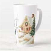 Schattigee Feestelijke  Traditionele Kerst Latte Mok (Rechterhoek)