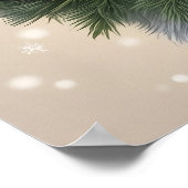 Schattigee Feestelijke Vakantie Kerstmis Terrier H Poster (Hoek)