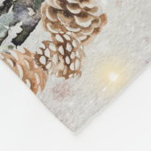 Schattigee feestelijke wintereend fleece deken (Hoek)