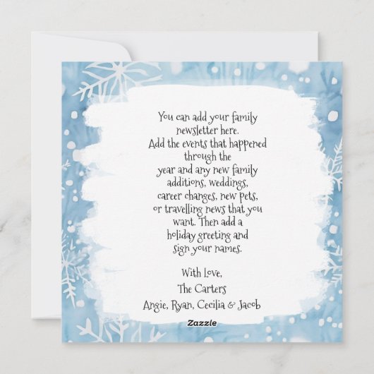 Schattigee Feestelijke Witte Tiny Home Christmas Feestdagenkaart (Achterkant)