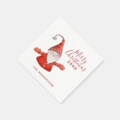 Schattigee feestelijke zalige kerst servet (Hoek)