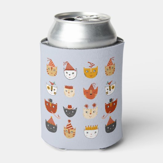 Schattigee feestkat blikjeskoeler (Blikje Voorkant)