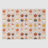 Schattigee feestkat tissuepapier (Voorkant)