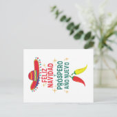 Schattigee Feliz Navidad Kerstmis Briefkaart (Staand voorkant)