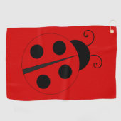 Schattigee felrode sportieve dame bug golfhanddoek (Horizontaal)