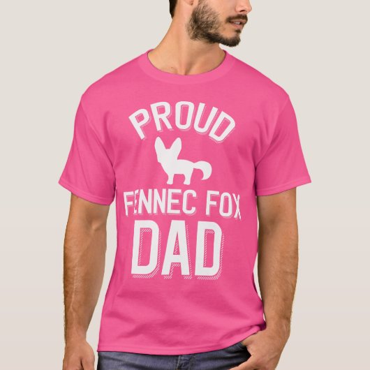 Schattigee Fennec Fox Dad Trots Fennec Fox Dad T-shirt (Voorkant)