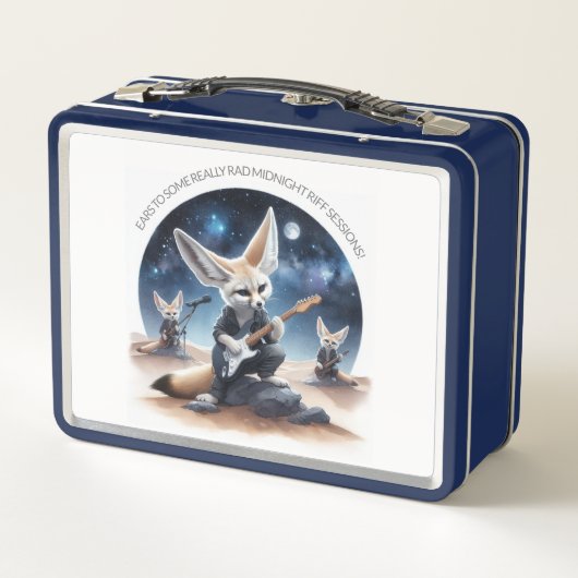 Schattigee Fennec Foxes Rocking Akoestische Gitare (Achterkant)