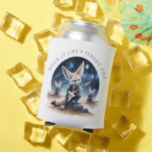 Schattigee Fennec Foxes Rocking Akoestische Gitare