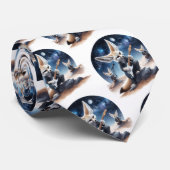 Schattigee Fennec Foxes Rocking Akoestische Gitare Stropdas (Opgerold)