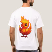 Schattigee Fiery Baby Phoenix Opstaan uit de as T-shirt (Achterkant)