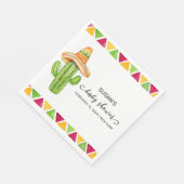 Schattigee Fiesta Cactus Taco 'Over een Baby showe Servet (Hoek)