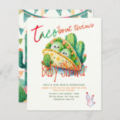 Schattigee Fiesta Taco TWINS Baby shower BESTE BUD (Voorkant / Achterkant)