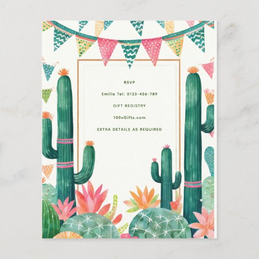 Schattigee Fiesta Taco TWINS Baby shower BESTE BUD (Achterkant)