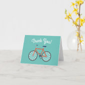 Schattigee Fiets Kinder Fietsverjaardag Dank u Kaart (Gele Bloem)