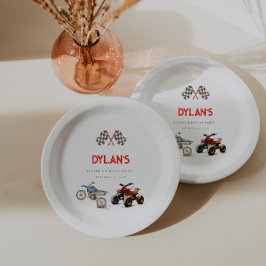 Schattigee Fietsen Gecombineerd thema Verjaardag Papieren Bordje