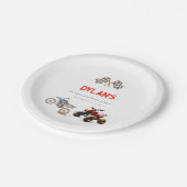 Schattigee Fietsen Gecombineerd thema Verjaardag Papieren Bordje (Gekanteld)