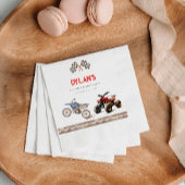 Schattigee Fietsen Gecombineerd thema Verjaardag Servet