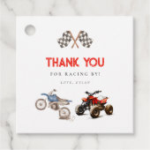 Schattigee fietsen Verjaardag Bedankjes Labels (Voorkant)