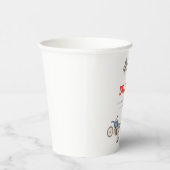 Schattigee fietsen Verjaardag Papieren Bekers (Rechts)