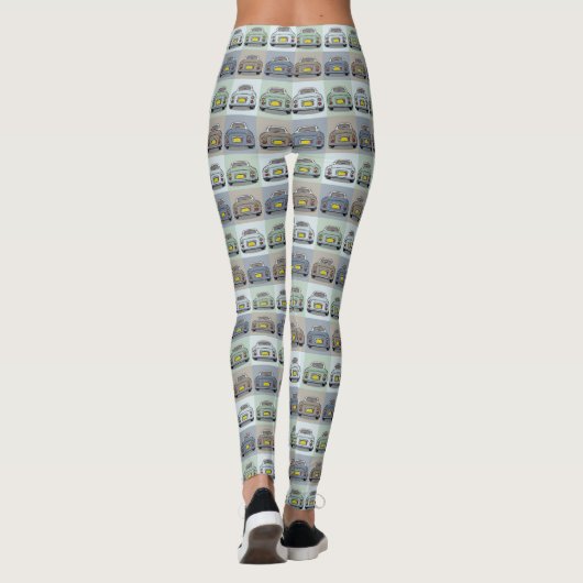 Schattigee Figaro Car Pattern Figarations Leggings (Achterkant)