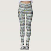 Schattigee Figaro Car Pattern Figarations Leggings (Voorkant)