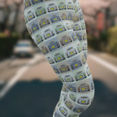 Schattigee Figaro Car Pattern Figarations Leggings
