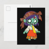 Schattigee Filippijnse Zombie Briefkaart (Voorkant / Achterkant)