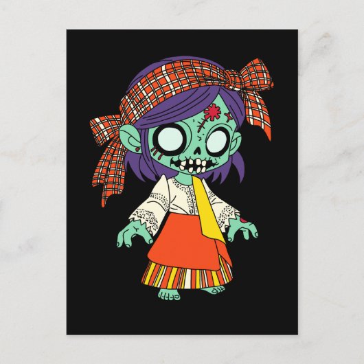 Schattigee Filippijnse Zombie Briefkaart (Voorkant)