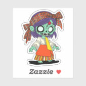 Schattigee Filippijnse Zombie Sticker (Vel)