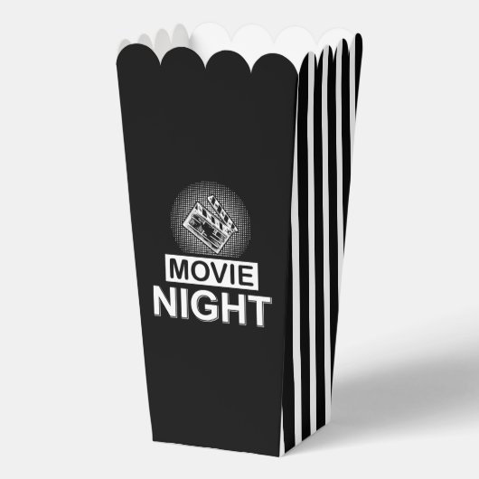 Schattigee film avond popcorn bedankdoosjes (Voorkant)