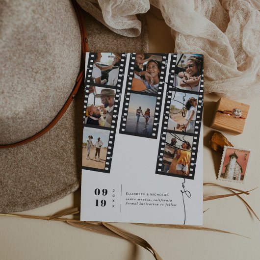 Schattigee filmstrip | Foto Sla de datum op Save The Date
