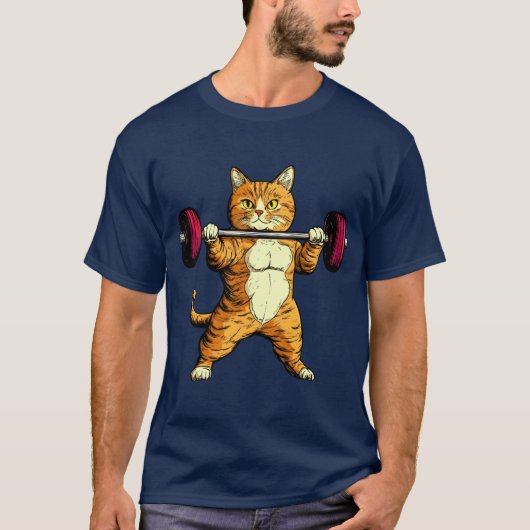 Schattigee Fitness Katten - Kat T-shirt (Voorkant)