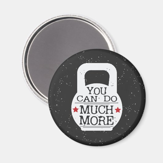 Schattigee Fitness Motivatie Workout Gym Kettlebel Magneet (Voorkant / Achterkant)