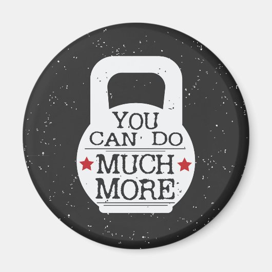 Schattigee Fitness Motivatie Workout Gym Kettlebel Magneet (Voorkant)