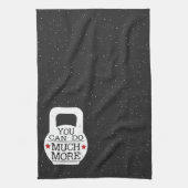 Schattigee Fitness Motivatie Workout Gym Kettlebel Theedoek (Verticaal)