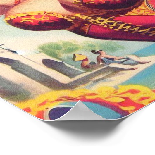 Schattigee Flamenco Pin-up Poster (Hoek)