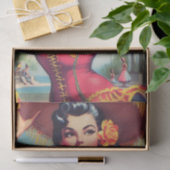 Schattigee Flamenco Pin-up Tissuepapier (Geschenk)