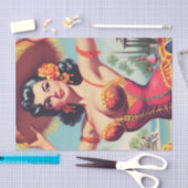 Schattigee Flamenco Pin-up Tissuepapier (Craft)