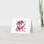 Schattigee Flamingo clipart Bedankkaart (Voorkant)