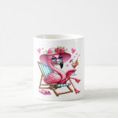 Schattigee Flamingo clipart Koffiemok (Center)