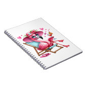 Schattigee Flamingo clipart Notitieboek (Rechterzijde)