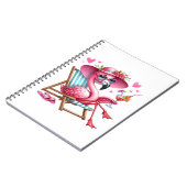 Schattigee Flamingo clipart Notitieboek (Linkerzijde)