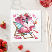 Schattigee Flamingo clipart Servet (Insitu)