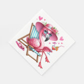 Schattigee Flamingo clipart Servet (Hoek)