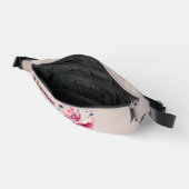 Schattigee flamingo in cartoon stijl, heuptasje (Open)