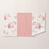 Schattigee flamingo-kudde bad handdoek (Handdoek)