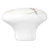 Schattigee flamingo-kudde keramische knop (Zijkant)