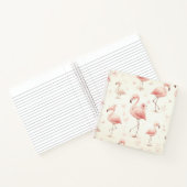 Schattigee flamingo-kudde notitieboek (Binnen)
