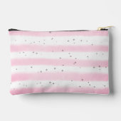 Schattigee Flamingo Monogram Roze Streep Schattige Etui (Achterkant)